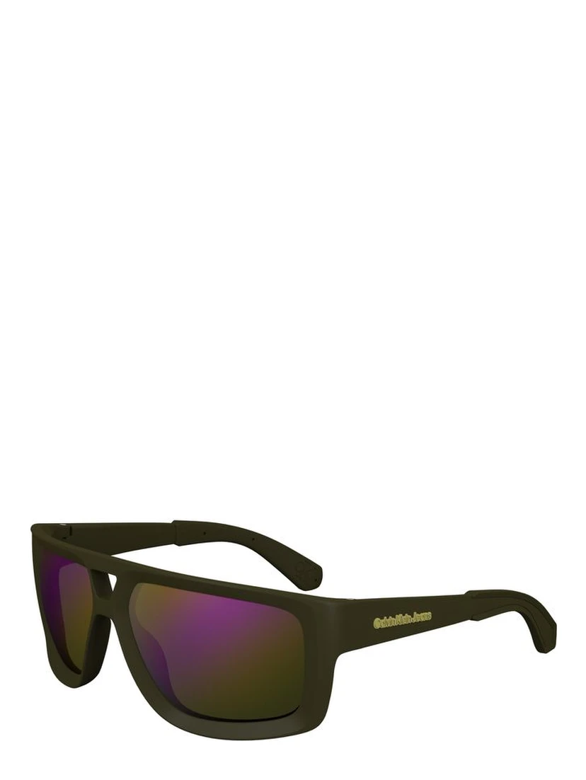 Green Plastic Men Sunglass