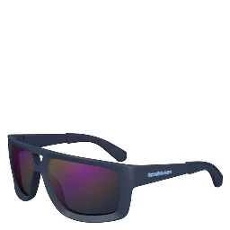 Blue Plastic Men Sunglasses