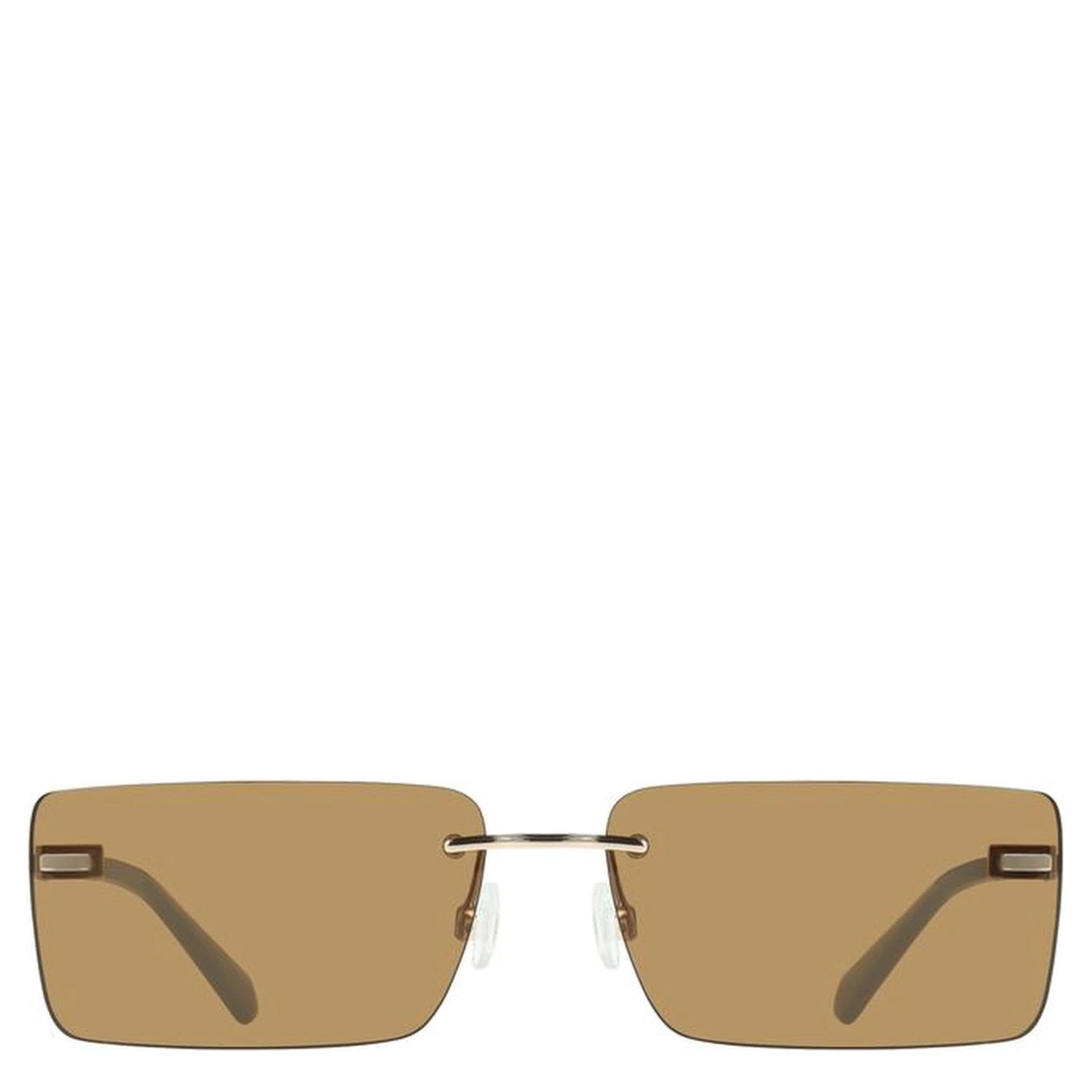 Beige Metal Women Sunglass