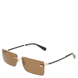 Beige Metal Women Sunglass