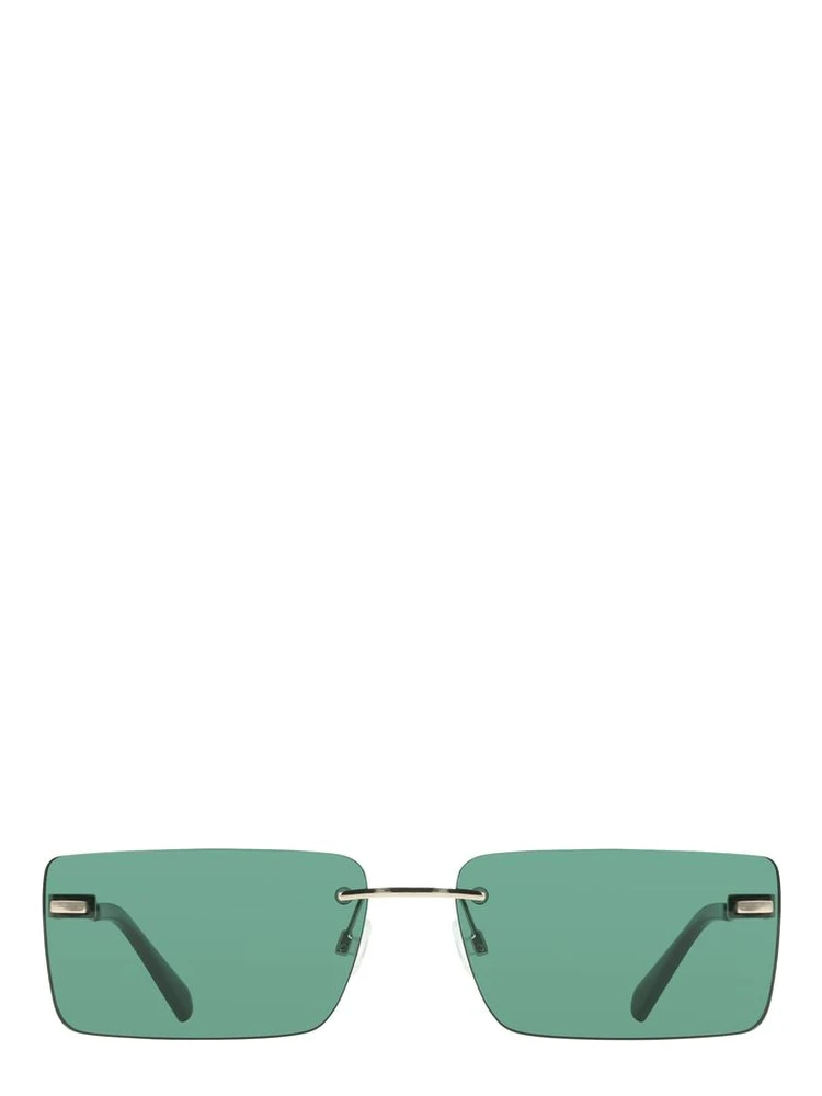 Green Metal Women Sunglass
