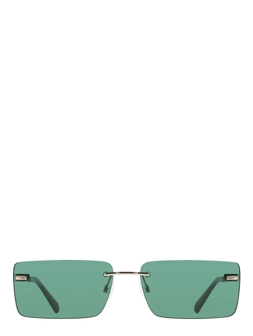 Green Metal Women Sunglass