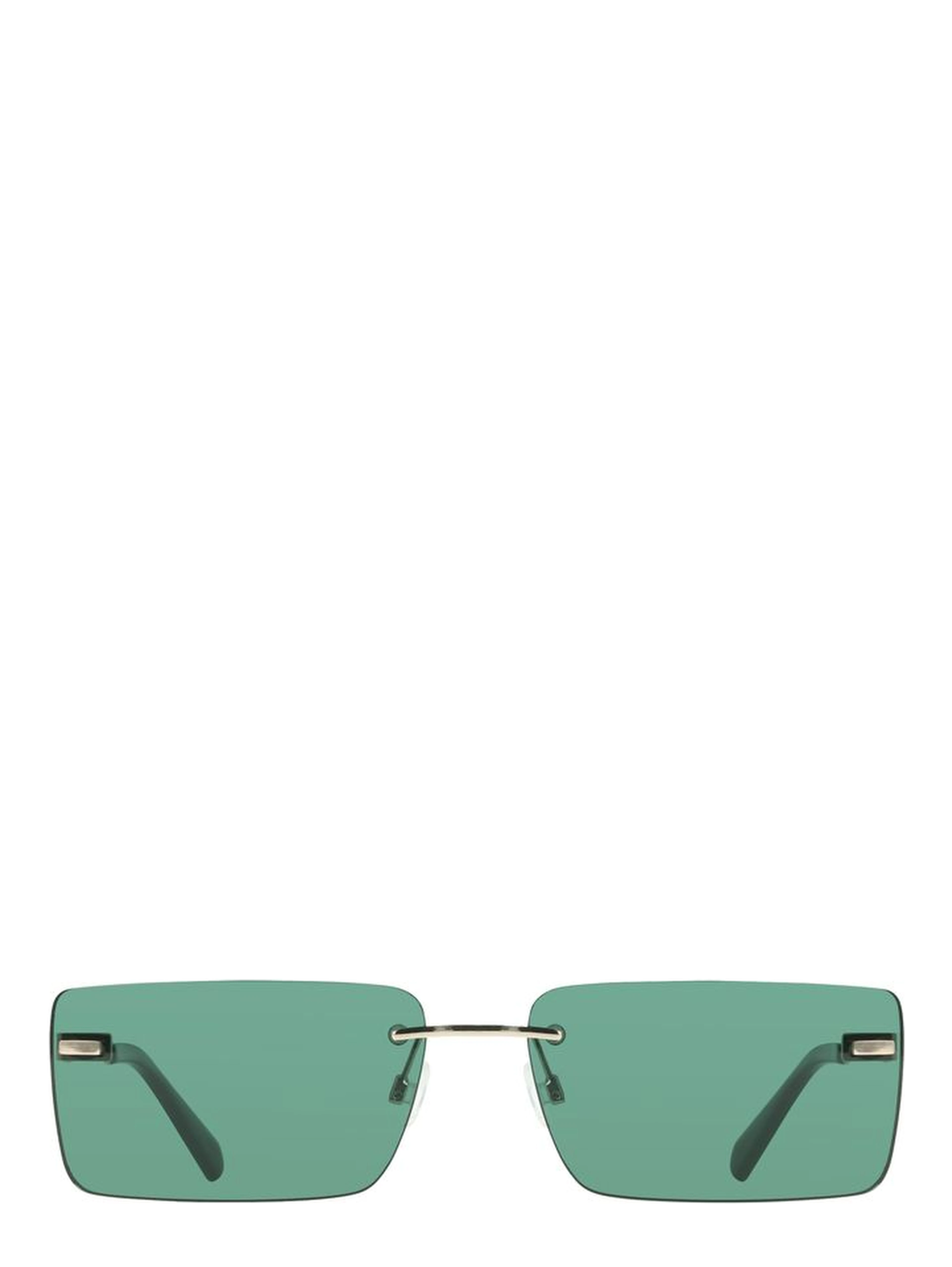 Green Metal Women Sunglass