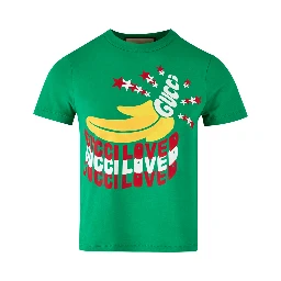 Green Cotton Logo T-Shirt