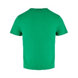 Green Cotton Logo T-Shirt