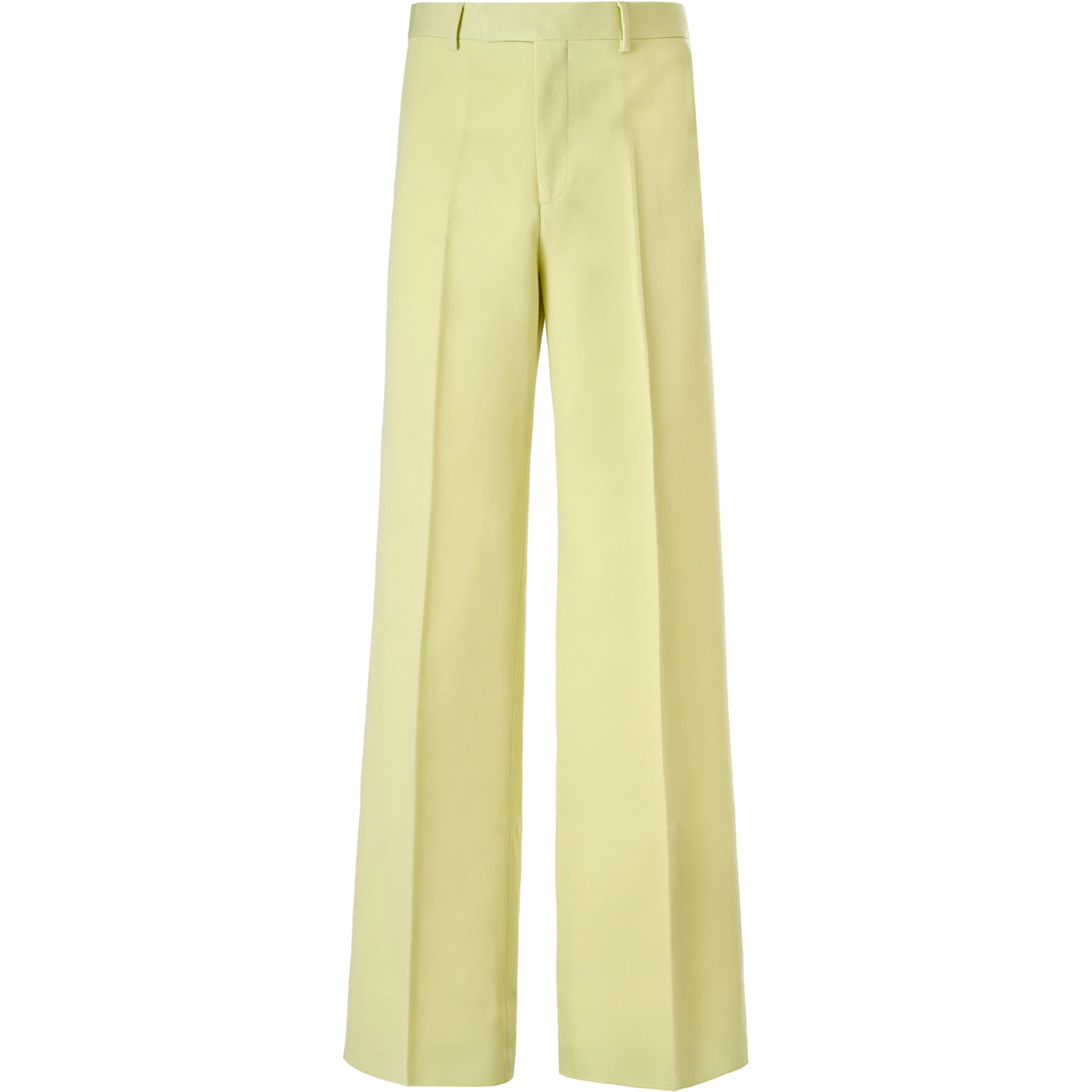 بنطال من البوليستر بلون أصفر ليموني