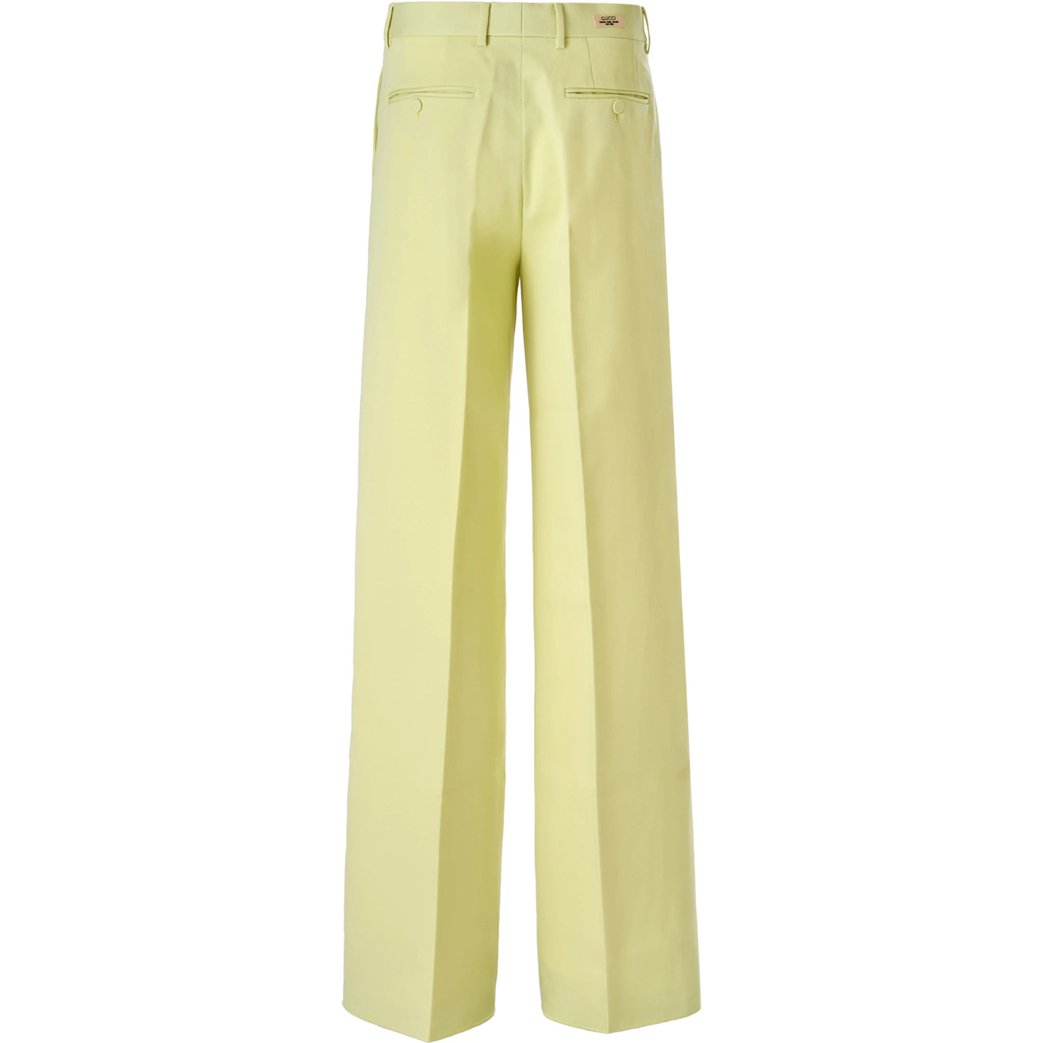 بنطال من البوليستر بلون أصفر ليموني