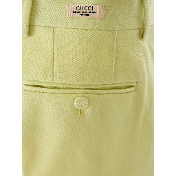 بنطال من البوليستر بلون أصفر ليموني