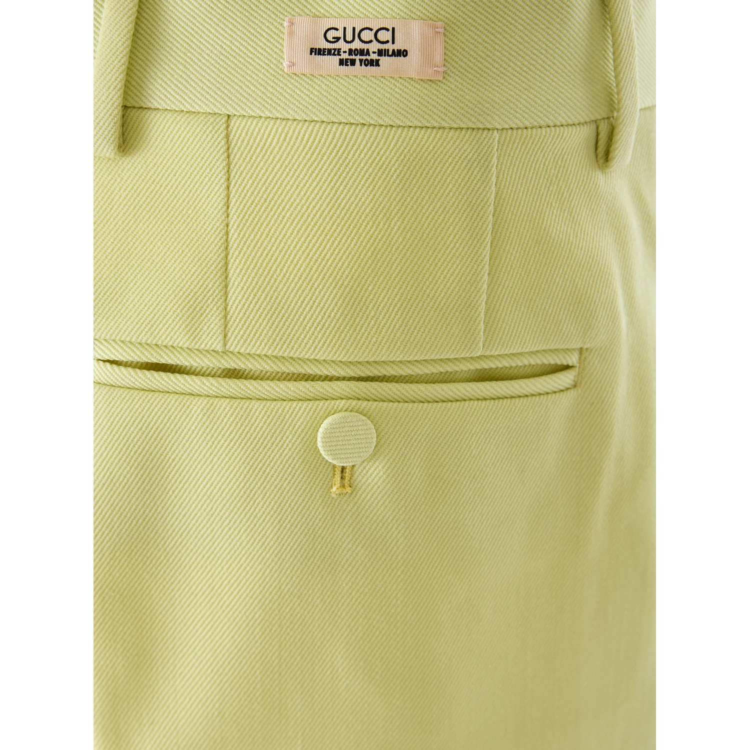 Lime Yellow Polyester Pants