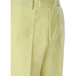 بنطال من البوليستر بلون أصفر ليموني