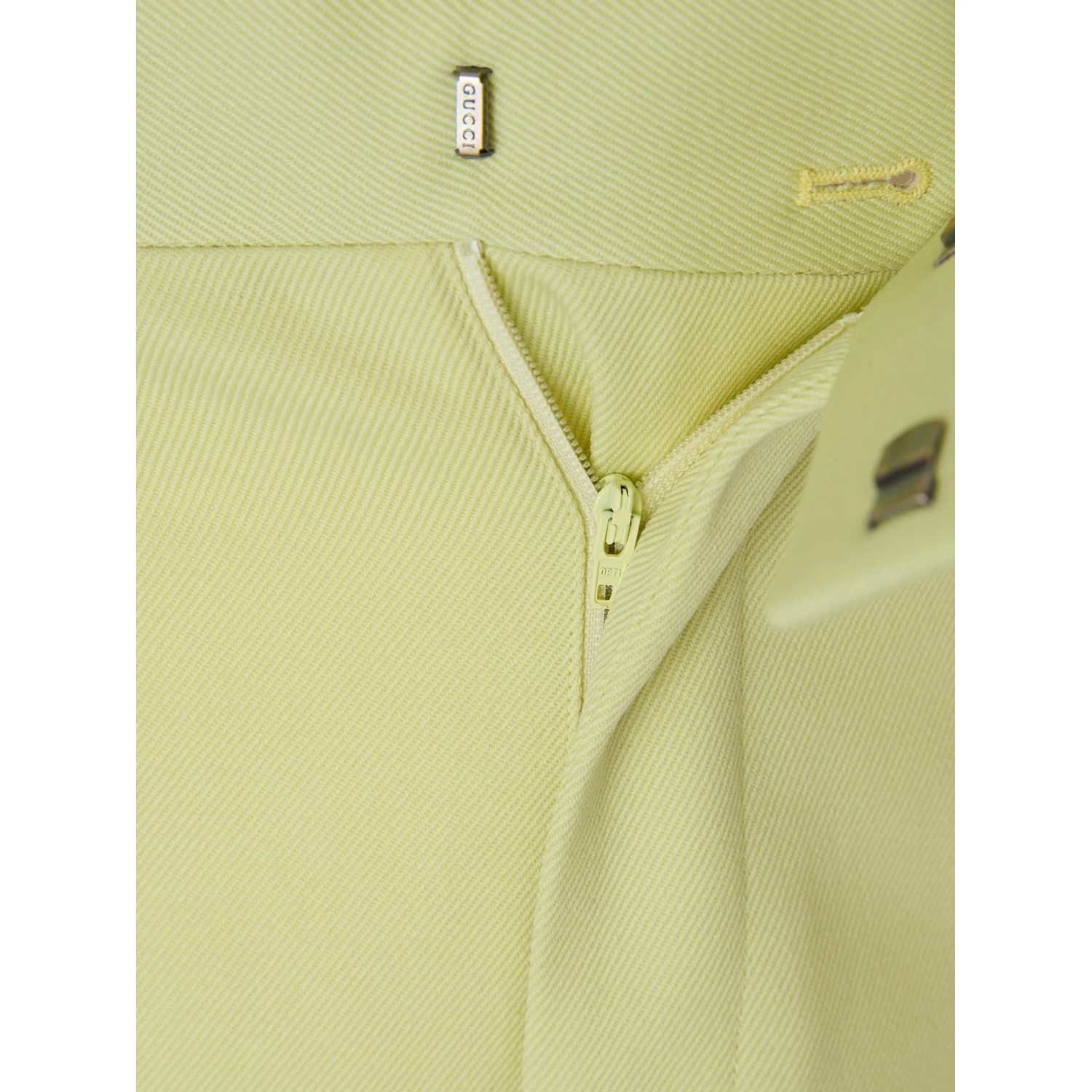 Lime Yellow Polyester Pants