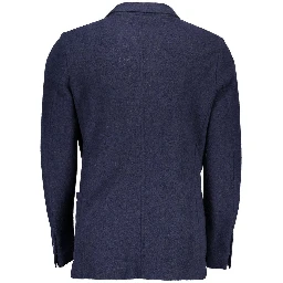 Blue Wool Jackets & Coat