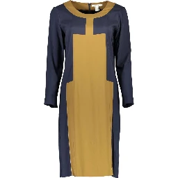 Blue Elastane Dress
