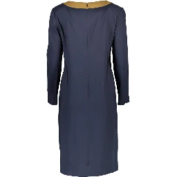 Blue Elastane Dress