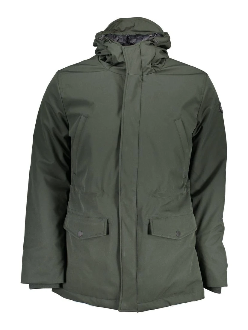 Green Polyester Jackets & Coat