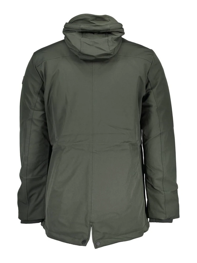 Green Polyester Jackets & Coat