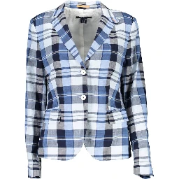 Blue Cotton Jackets & Coat