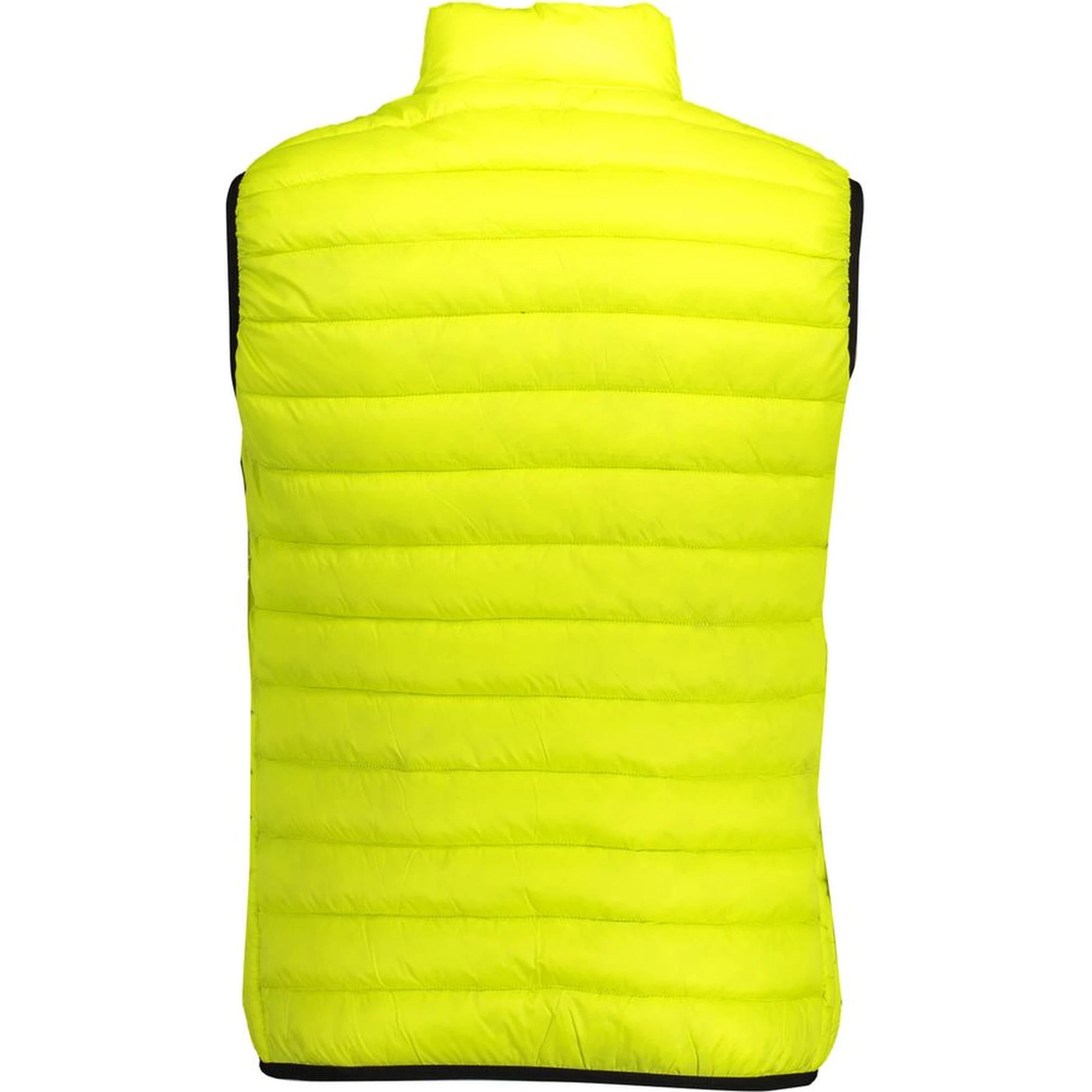 Yellow Nylon Sleveless Jacket