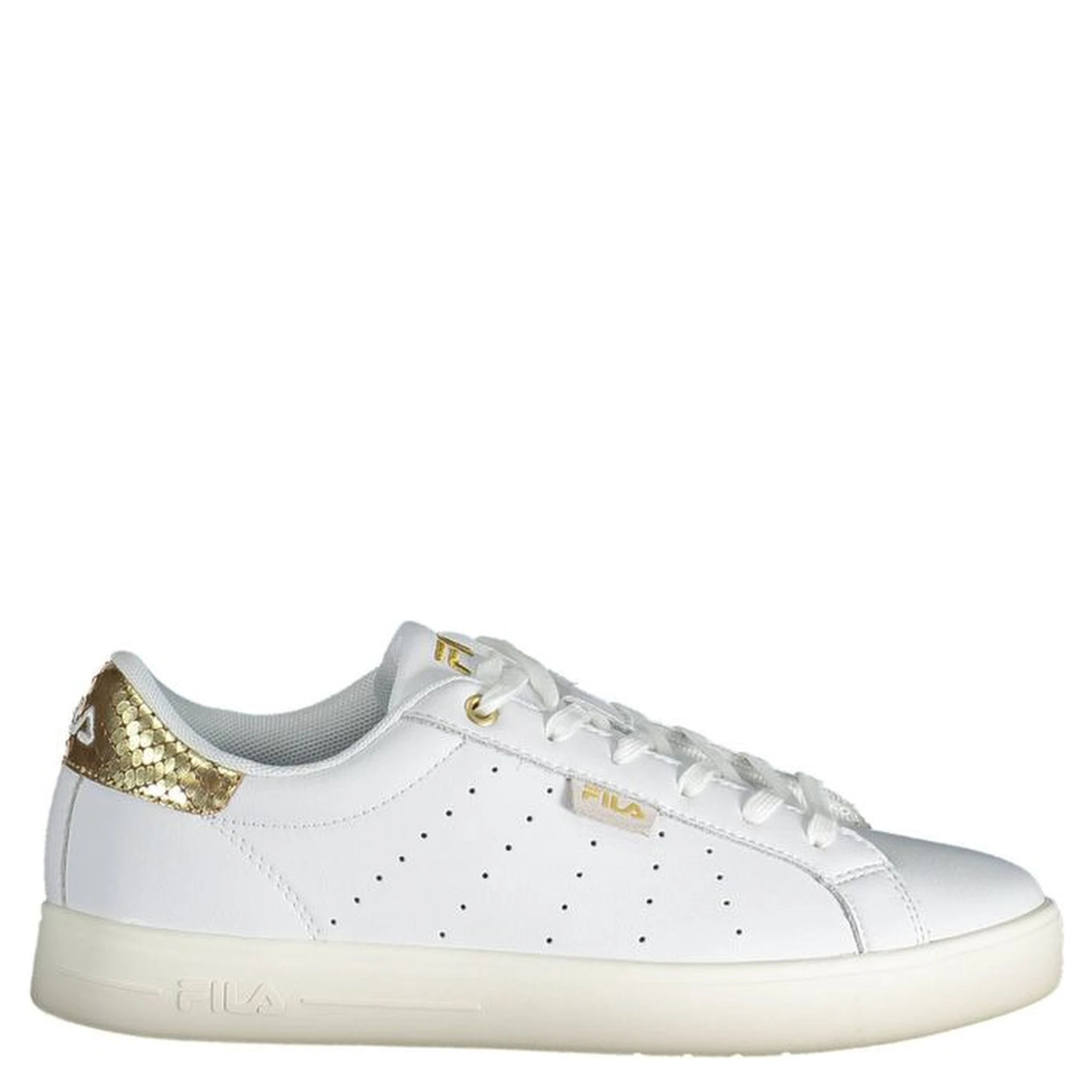 White Polyester Sneaker