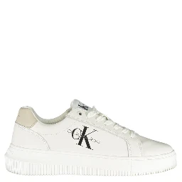 White Polyester Sneaker
