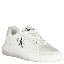 White Polyester Sneaker