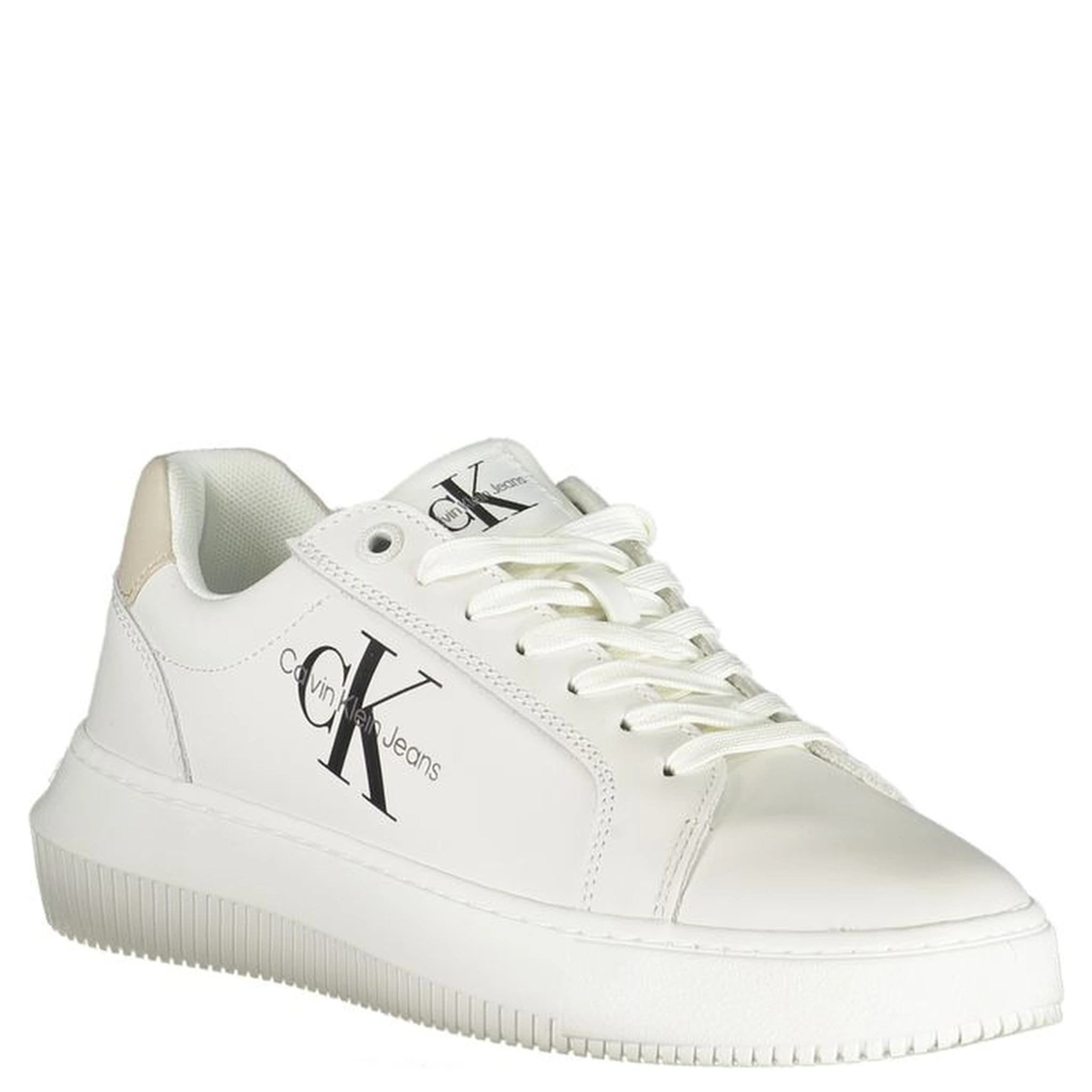 White Polyester Sneaker