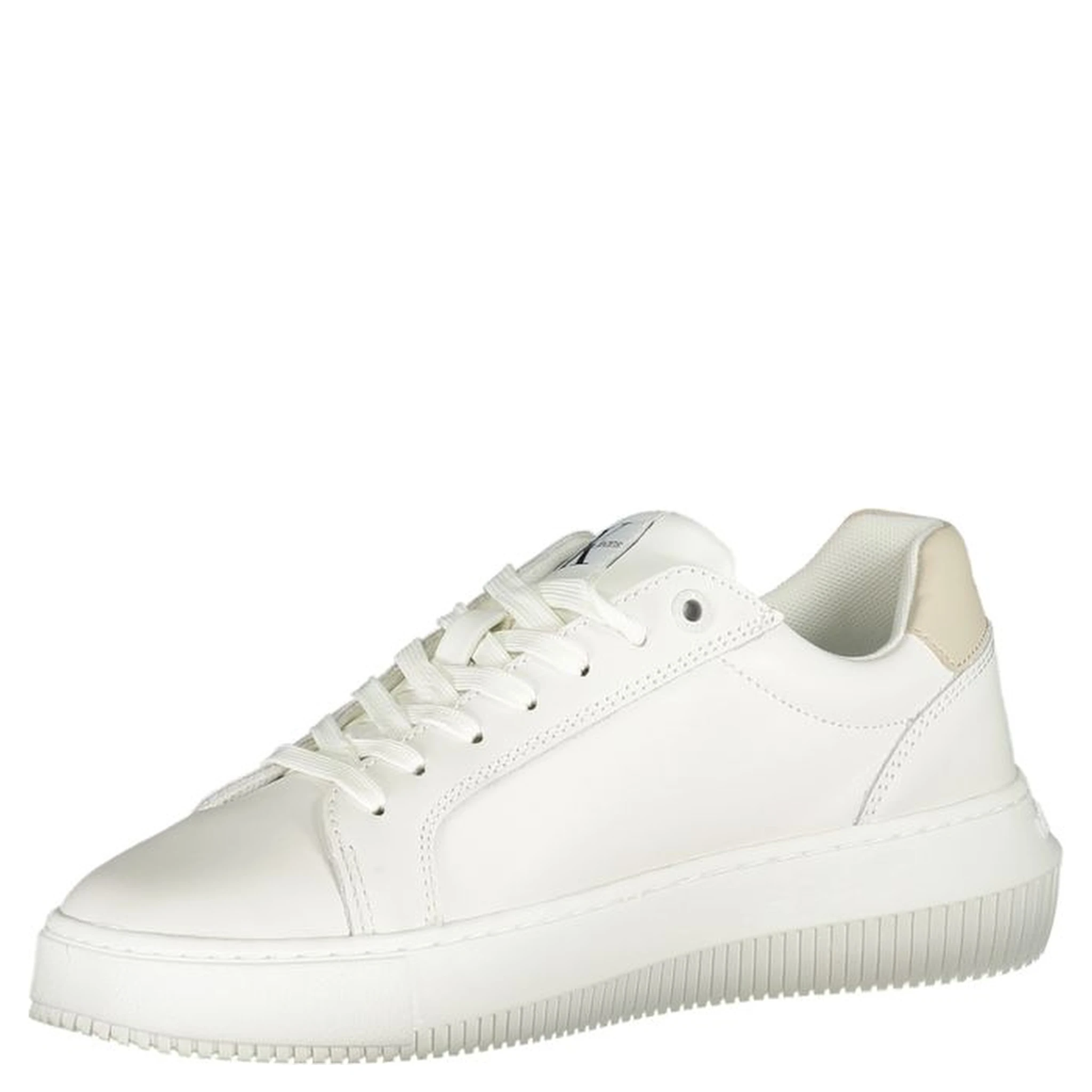 White Polyester Sneaker