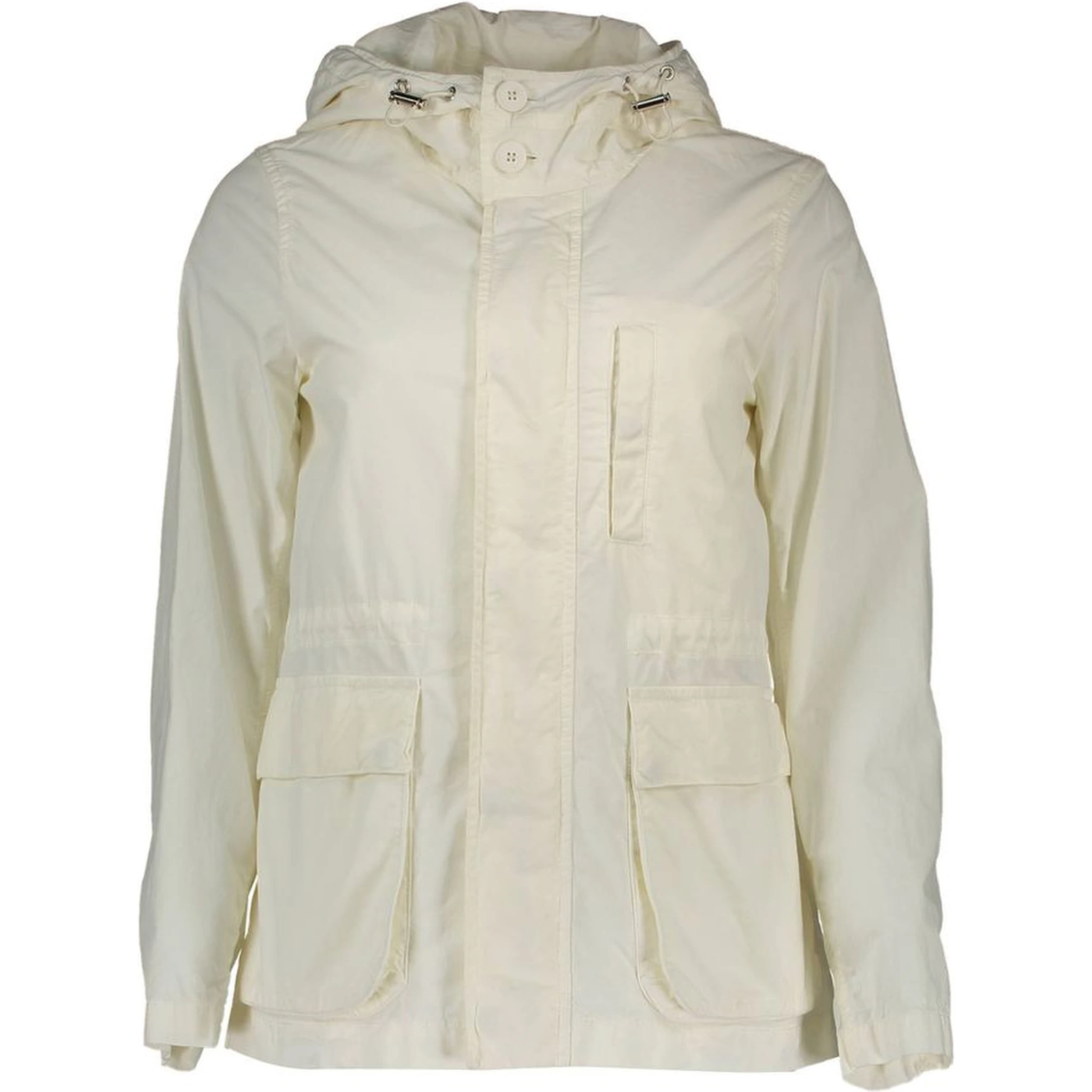 White Cotton Jackets & Coat
