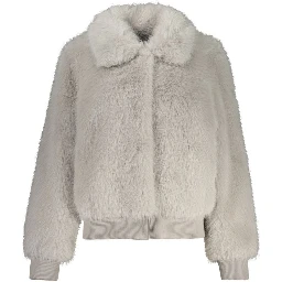 Gray Polyester Jackets & Coat