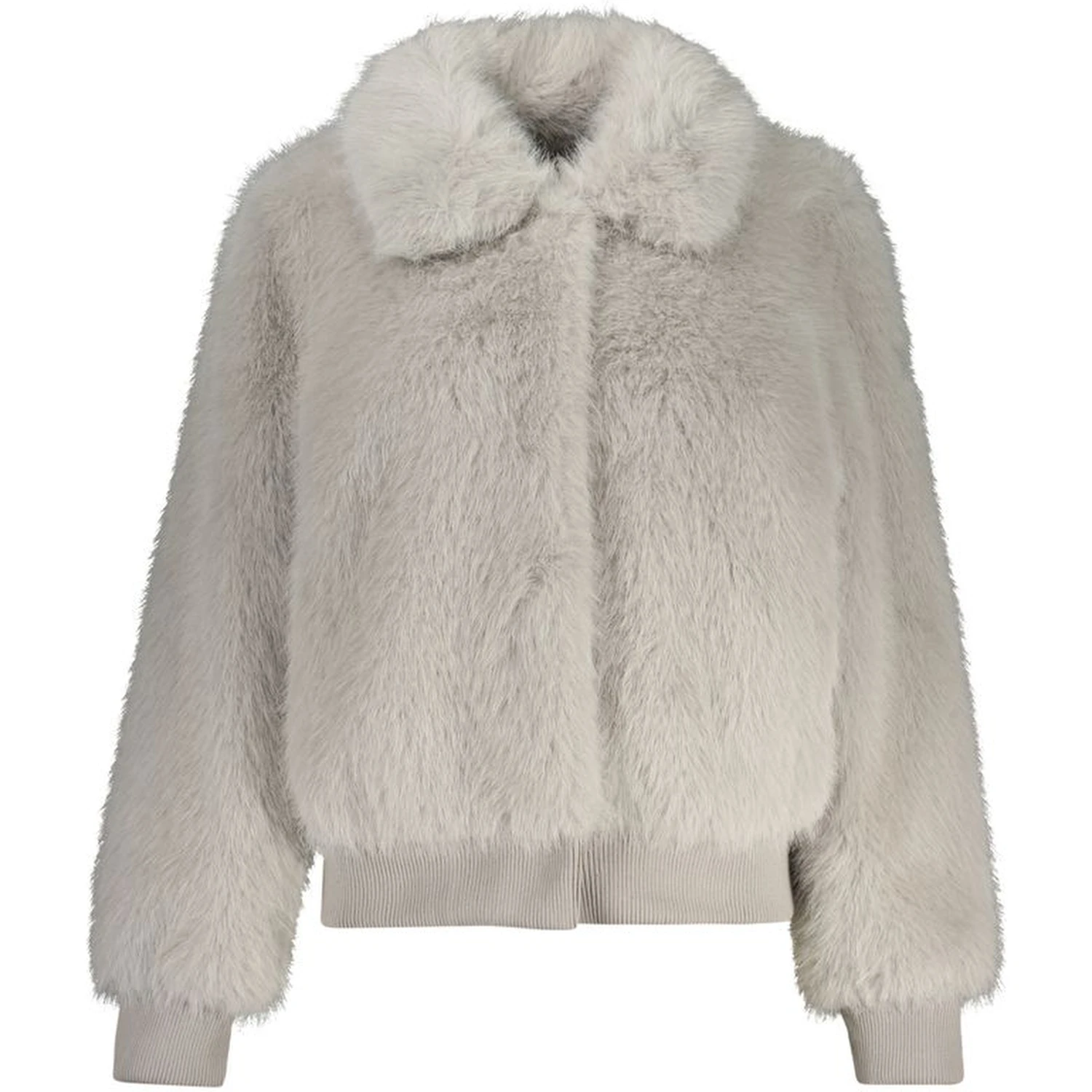 Gray Polyester Jackets & Coat