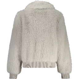 Gray Polyester Jackets & Coat