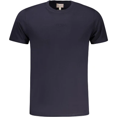 Men's Blue Cotton T-Shirt.