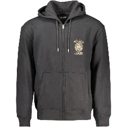 Black Cotton Sweatshirt