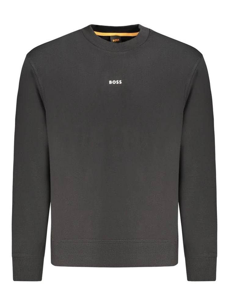 Black Cotton Sweatshirt