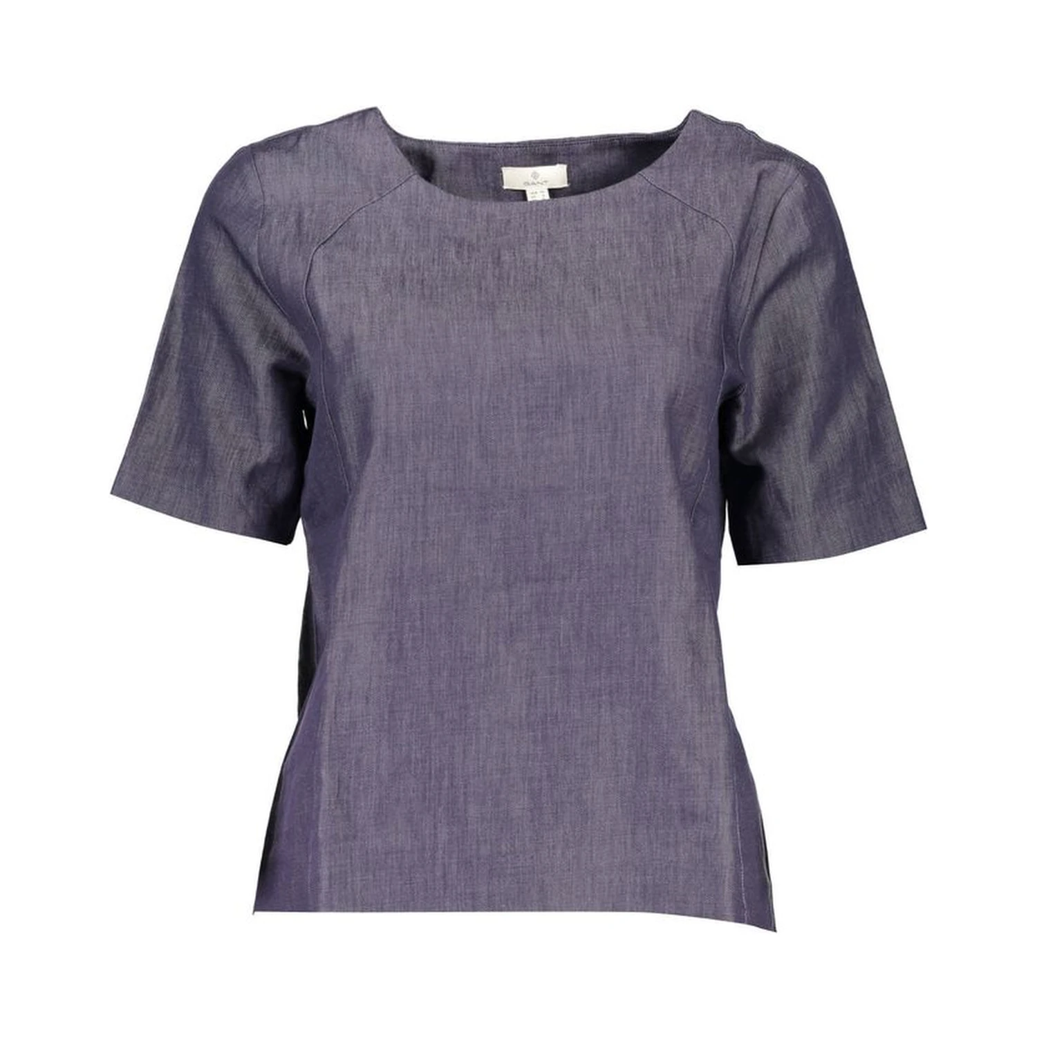 Blue Cotton Women T-Shirt