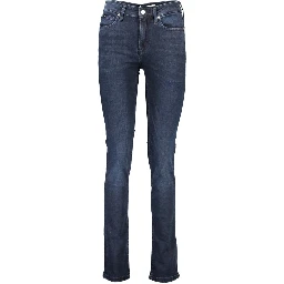 Blue Cotton Women Jeans