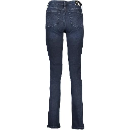 Blue Cotton Women Jeans