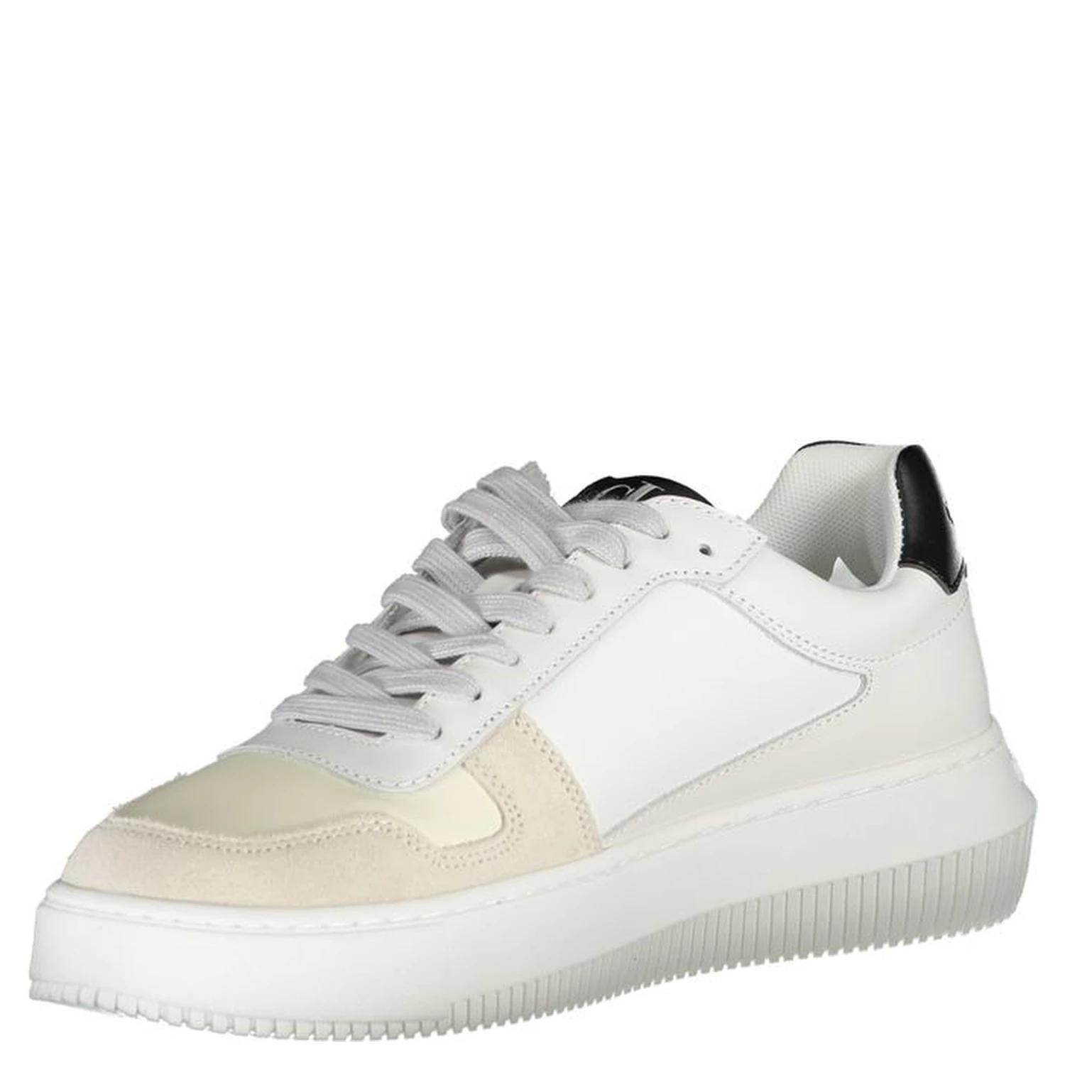 White Polyester Sneaker