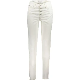 White Cotton Women Jeans