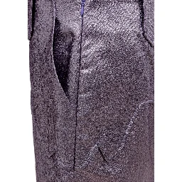 Purple Polyamide Midi Skirt