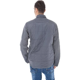 Gray Polyester Jackets & Coat