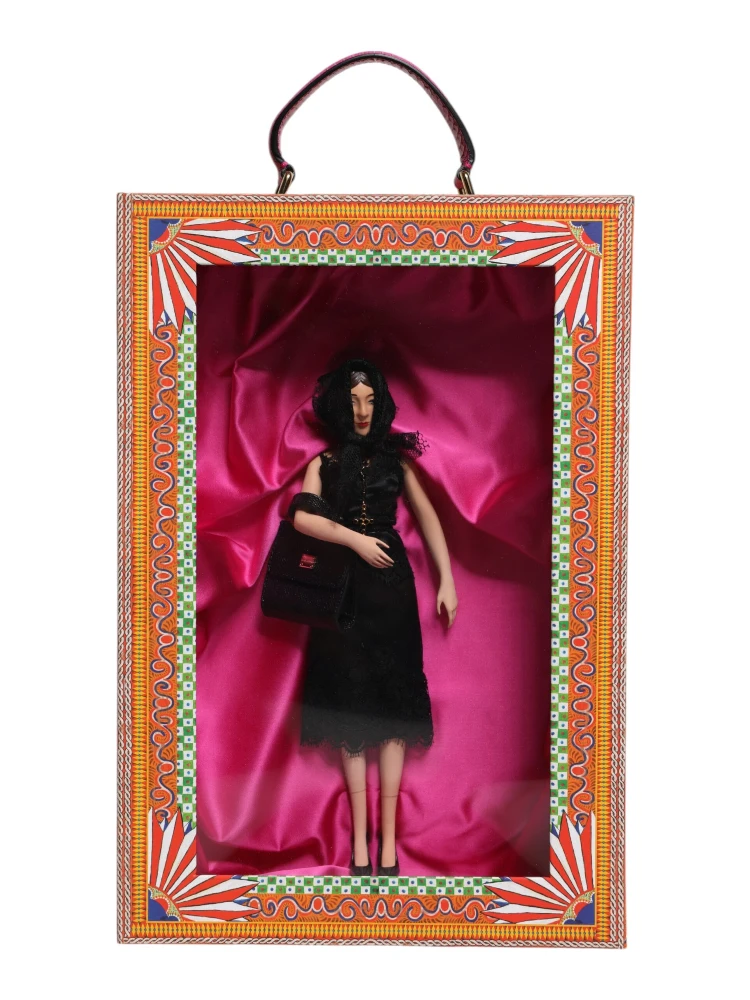 Black Dress Ceramic Porcelain Fashion Leather Sicily Dolls