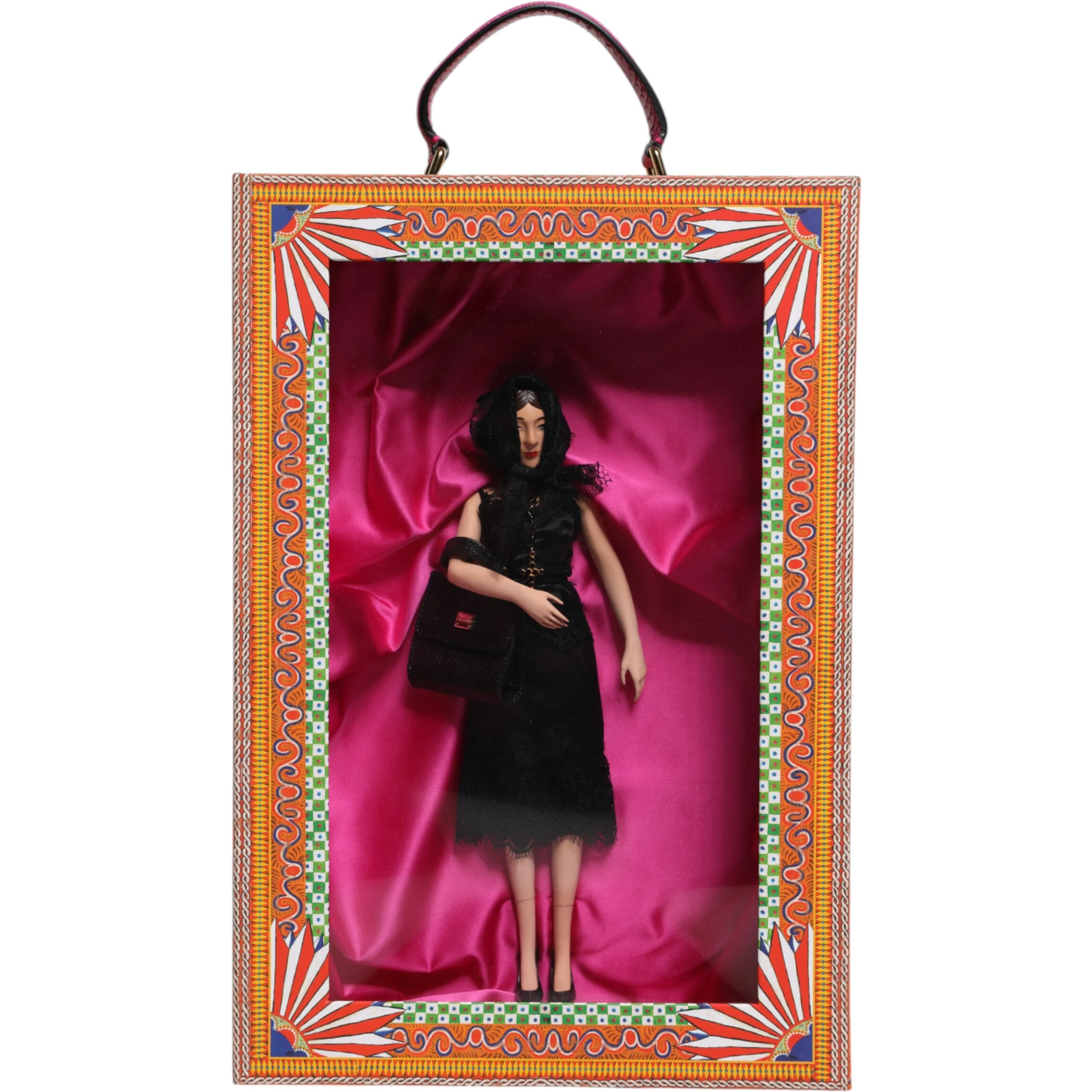 Black Dress Ceramic Porcelain Fashion Leather Sicily Dolls