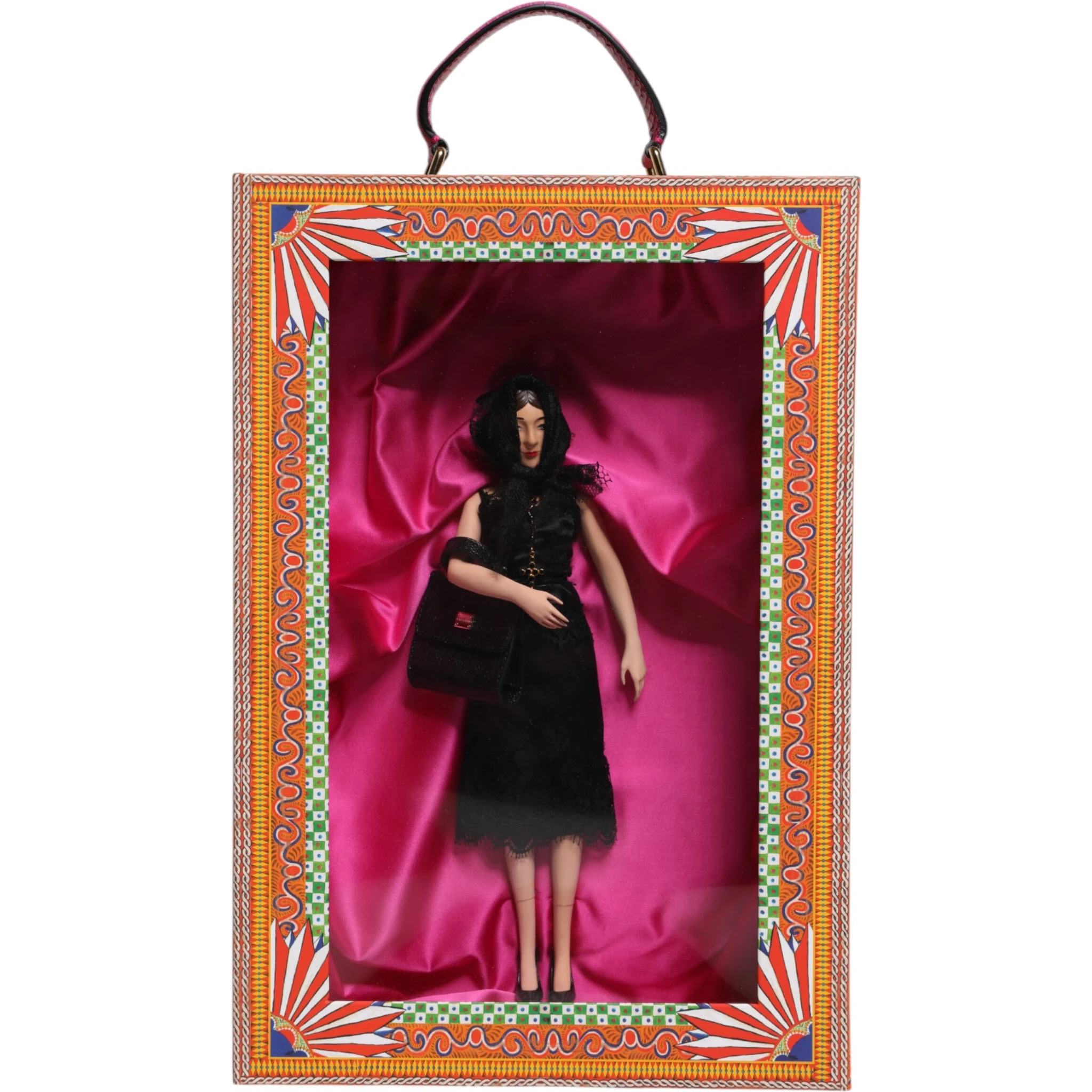 Black Dress Ceramic Porcelain Fashion Leather Sicily Dolls