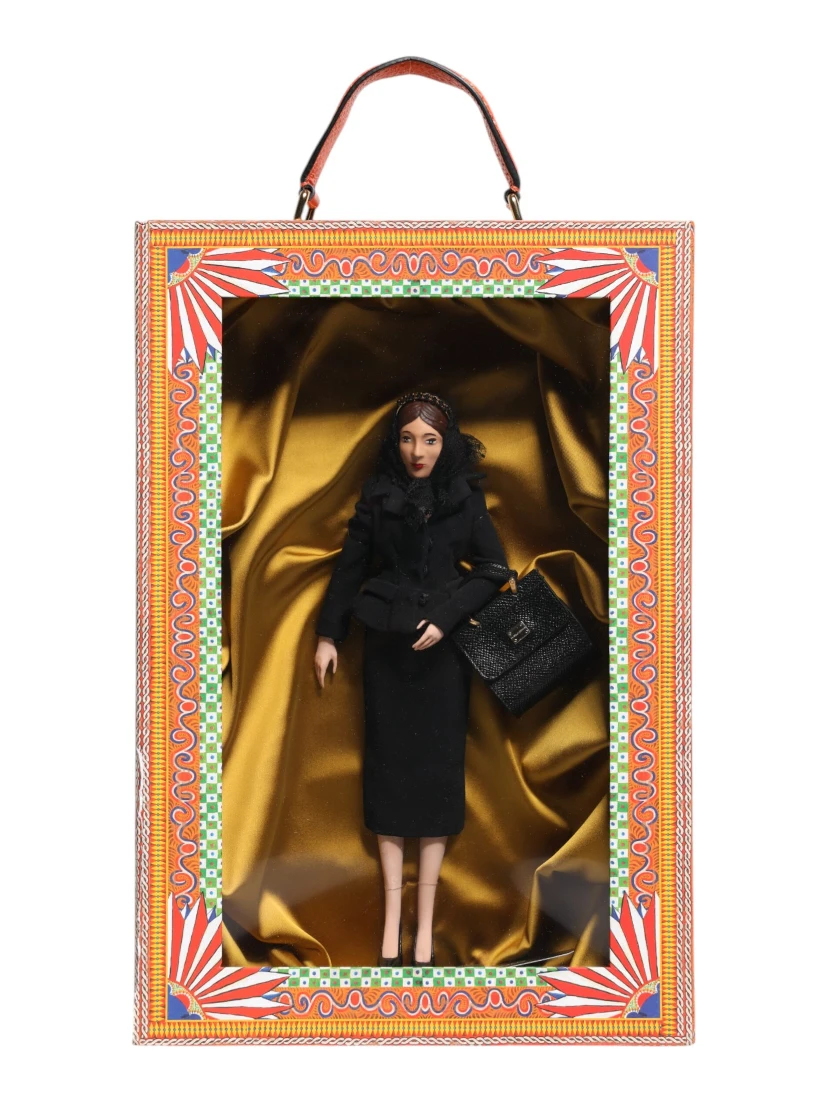 Black Dress Ceramic Porcelain Fashion Leather Sicily Dolls