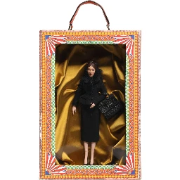 Black Dress Ceramic Porcelain Fashion Leather Sicily Dolls