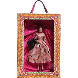 Pink Dress Ceramic Porcelain Fashion Leather Sicily Dolls