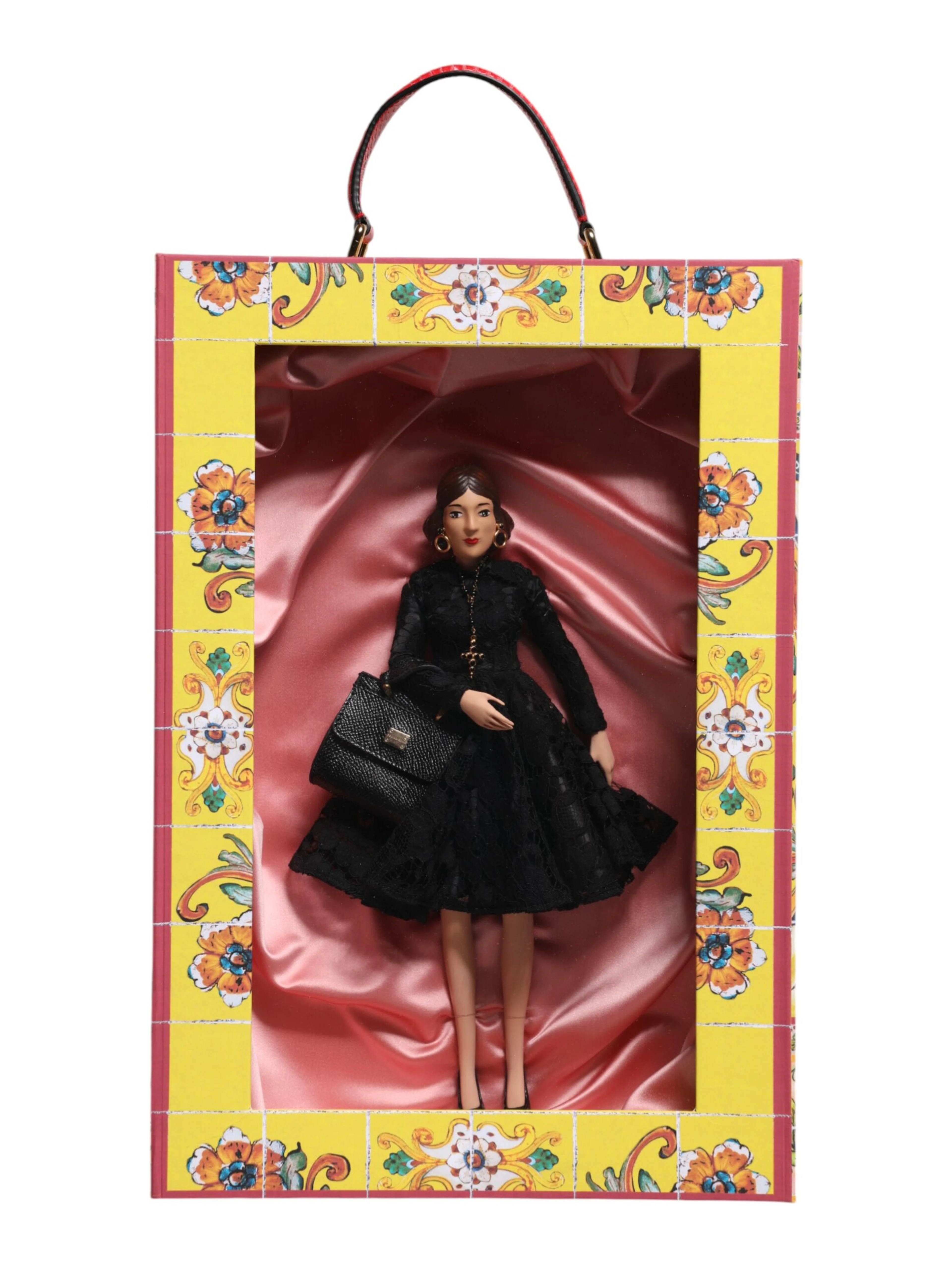 Black Dress Ceramic Porcelain Fashion Leather Sicily Dolls