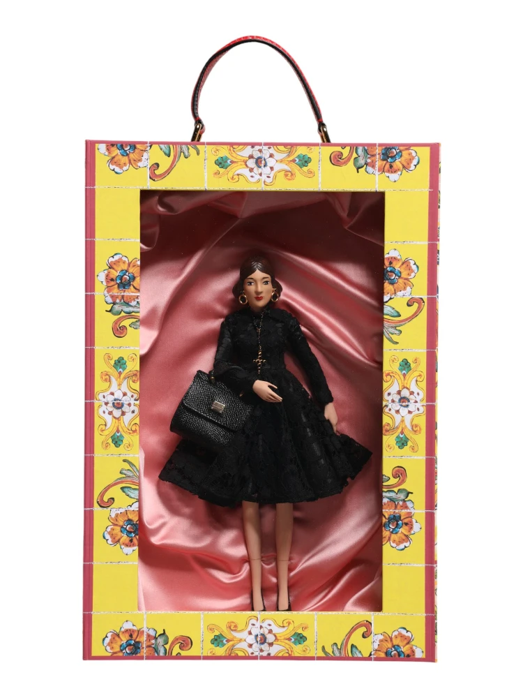 Black Dress Ceramic Porcelain Fashion Leather Sicily Dolls alternative