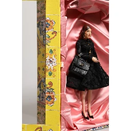 Black Dress Ceramic Porcelain Fashion Leather Sicily Dolls